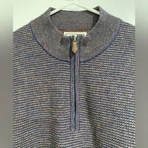 Jos A Bank 1905 blue tan wool blend sweater. Mens XXL
